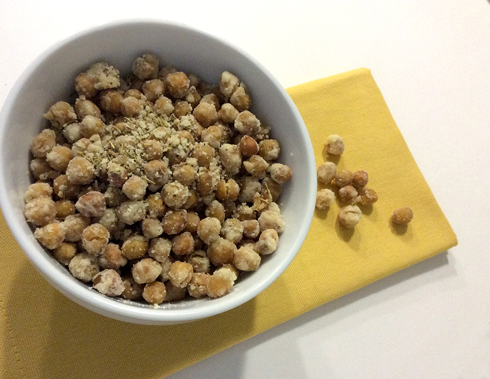 ricetta veloce di ceci croccanti, spuntino, aperitivo o contorno